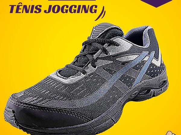 Tênis Masculino de Promoção - Tênis Jogging Barato - Tênis Masculino Calcci Pé